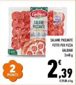 Conad SALAME PICCANTE FETTE PER PIZZA offerta