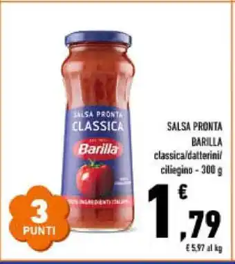 Conad Salsa Pronta Barilla offerta
