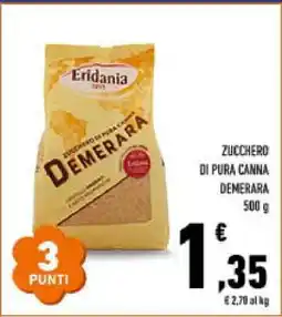 Conad Eridania Zucchero di Pura Canna Demerara offerta