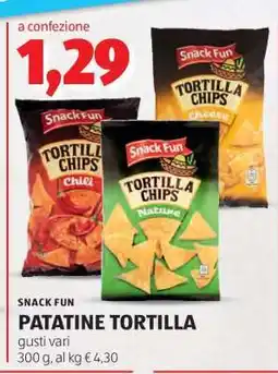 ALDI Snack Fun Patatine Tortilla offerta