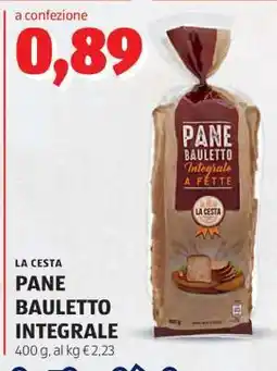 ALDI LA CESTA PANE BAULETTO INTEGRALE offerta