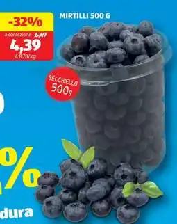 ALDI MIRTILLI 500 G offerta