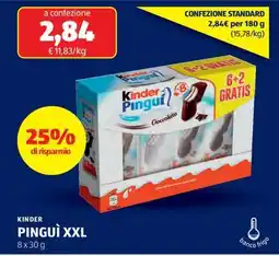 ALDI Kinder Pinguì XXL offerta
