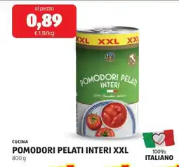 ALDI POMODORI PELATI INTERI XXL offerta