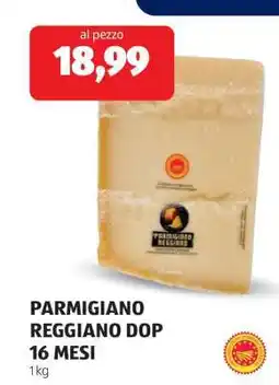ALDI PARMIGIANO REGGIANO DOP 16 MESI offerta