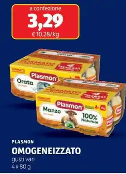 ALDI Plasmon Omogeneizzato offerta