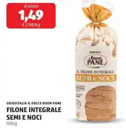 ALDI FILONE INTEGRALE SEMI E NOCI offerta