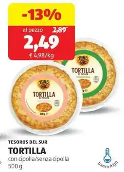 ALDI TESOROS DEL SUR TORTILLA offerta