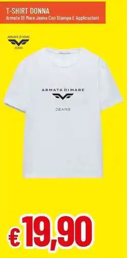 Galassia T-shirt donna ARMATA DI MARE JEANS offerta