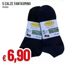 Galassia 5 calze fantasmino unisex offerta