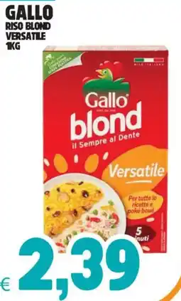 Eté Gallo riso blond versatile offerta