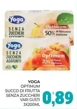 Eté Yoga optimum succo di frutta senza zuccheri offerta