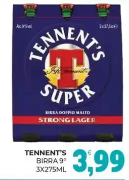 Eté Tennent's birra 9° offerta