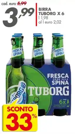 Italmark Birra TUBORG X 6 offerta