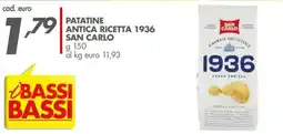 Italmark Patatine antica ricetta 1936 SAN CARLO offerta
