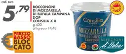 Italmark Bocconcini di mozzarella di bufala campana dop CONSILIA X 8 offerta