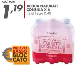 Italmark Acqua naturale CONSILIA X 6 offerta