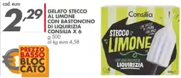 Italmark Gelato stecco al limone con bastoncino di liquirizia CONSILIA X 6 offerta