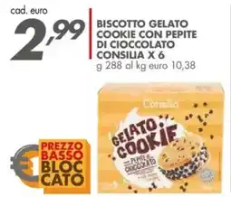 Italmark Biscotto gelato 99 cookie con pepite di cioccolato CONSILIA X 6 offerta