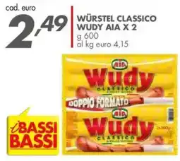 Italmark Würstel classico wudy AIA X 2 offerta