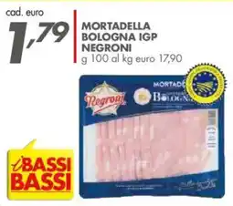 Italmark Mortadella bologna igp NEGRONI offerta