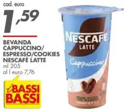 Italmark Bevanda cappuccino/ espresso/cookies NESCAFÉ LATTE offerta