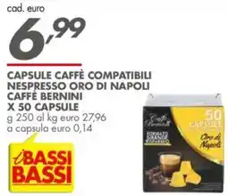 Italmark Capsule caffè compatibili nespresso oro di napoli CAFFÈ BERNINI offerta