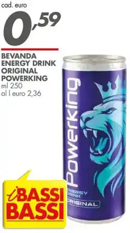 Italmark Bevanda energy drink original POWERKING offerta
