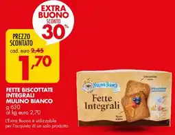 Italmark Fette biscottate integrali MULINO BIANCO offerta