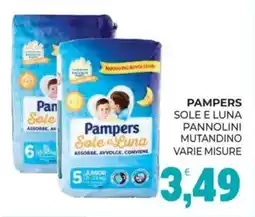 Eté Pampers sole e luna pannolini mutandino offerta