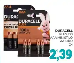 Eté DURACELL PLUS 100 AAA MINISTILO AA STILO offerta