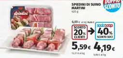 Coop Superstore Spiedini di suino MARTINI offerta