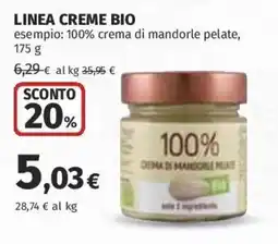 Coop Superstore Linea CREME BIO offerta