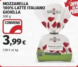 Coop Superstore Mozzarella 100% latte italiano GIOIELLA offerta