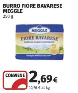 Coop Superstore Burro fiore bavarese MEGGLE offerta