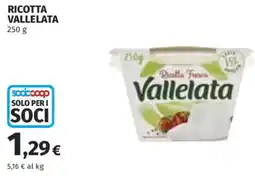 Coop Superstore Ricotta VALLELATA offerta