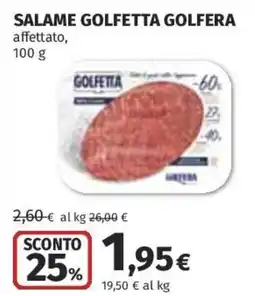 Coop Superstore Salame golfetta GOLFERA offerta