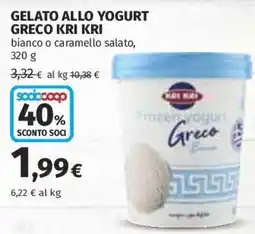 Coop Superstore Gelato allo yogurt greco KRI KRI offerta