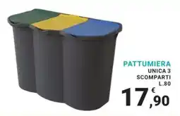 Eté Pattumiera unica 3 scomparti offerta