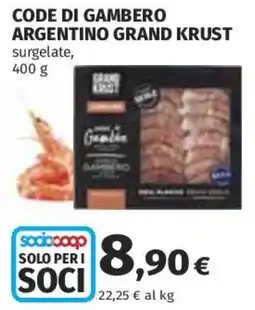 Coop Superstore Code di gambero argentino GRAND KRUST offerta