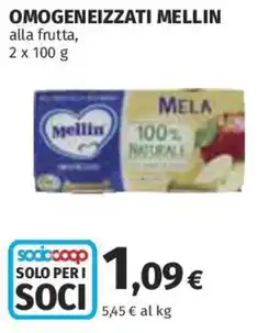 Coop Superstore Omogeneizzati MELLIN offerta