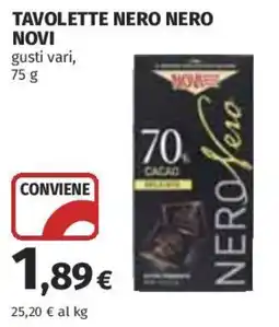 Coop Superstore Tavolette nero nero NOVI offerta