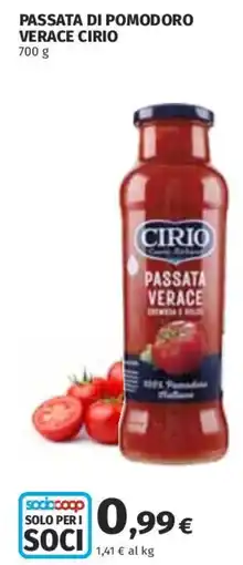 Coop Superstore Passata di pomodoro verace CIRIO offerta