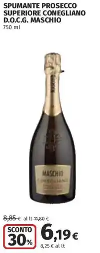 Coop Superstore Spumante prosecco superiore conegliano D.O.C.G. MASCHIO offerta