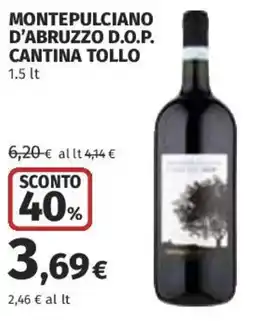 Coop Superstore Montepulciano d'abruzzo D.O.P. CANTINA TOLLO offerta