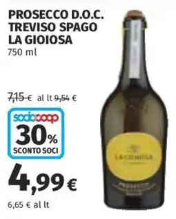 Coop Superstore Prosecco d.o.c. treviso spago LA GIOIOSA offerta