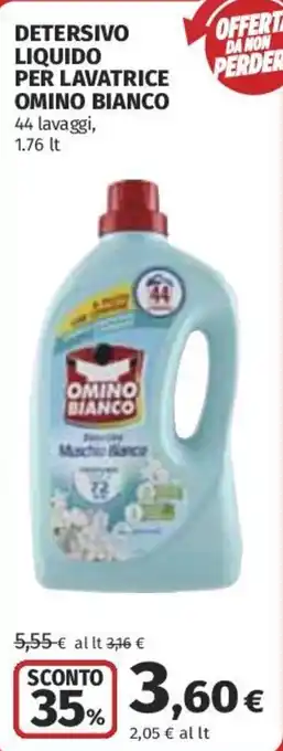 Coop Superstore Detersivo liquido per lavatrice OMINO BIANCO offerta