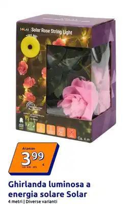 Action Ghirlanda luminosa a energia solare Solar offerta