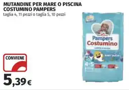 Coop Superstore Mutandine per mare o piscina costumino PAMPERS offerta