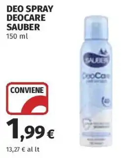 Coop Superstore Deo spray deocare SAUBER offerta